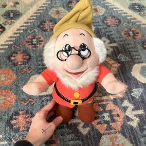 Mattel 1993 Disney Dwarfs Plush Toy Surface Washable Seven Dwarfs Character